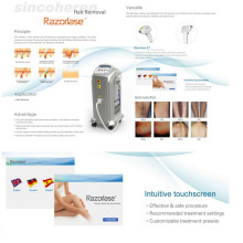 Professional Diode Laser Hair Removal/Hair Removal Laser 808nm/Alexandrite Laser Hair Removal Beauty Salon Machine